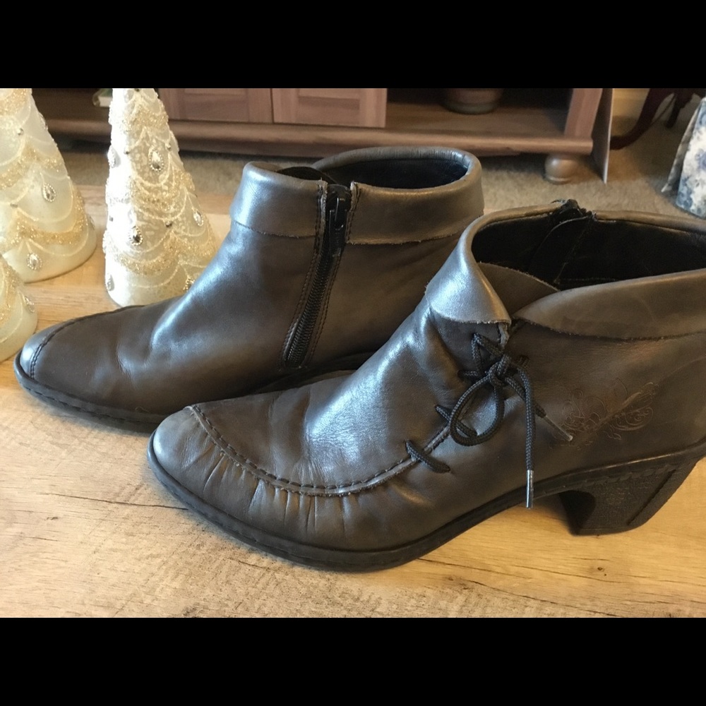 Reiker Leather Booties
